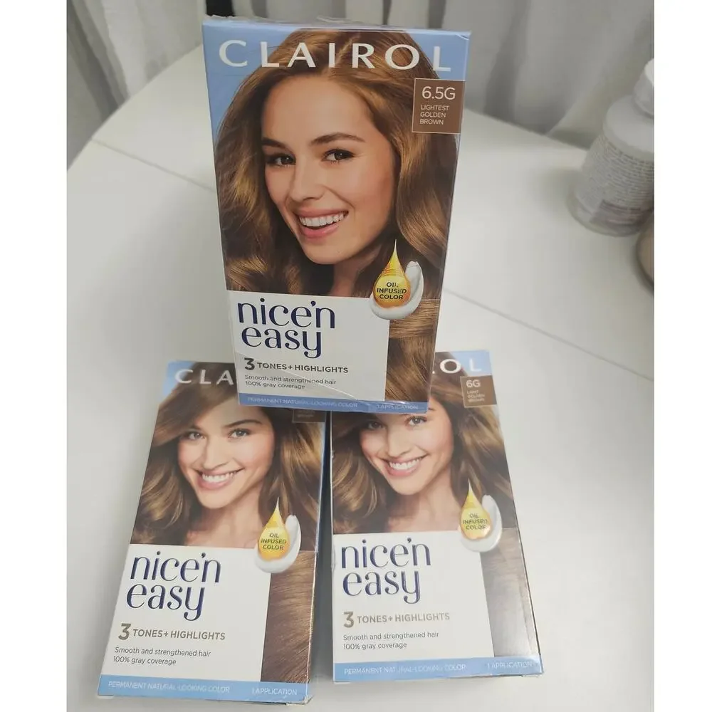 Clairol Nice and Easy Color 6G and 6.5G Bundle of 5 New